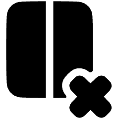 Delete Column Icon from Plump Solid Set