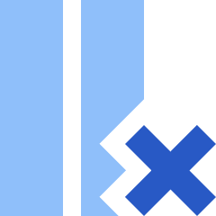 Delete Column Icon from Sharp Flat Set
