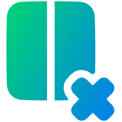 Delete Column Icon from Plump Gradient Set