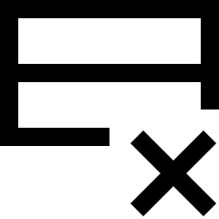 Delete Row Icon from Sharp Line Set