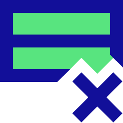 Delete Row Icon from Sharp Pop Set