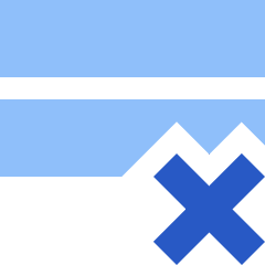 Delete Row Icon from Sharp Flat Set