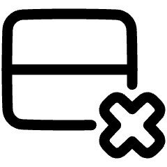 Delete Row Icon from Plump Line Set