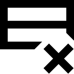 Delete Row Icon from Sharp Remix Set