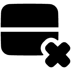 Delete Row Icon from Plump Solid Set