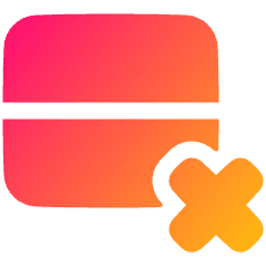 Delete Row Icon from Plump Gradient Set