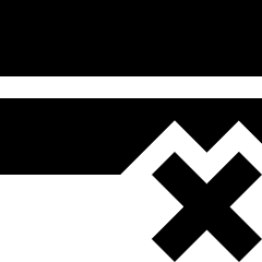 Delete Row Icon from Sharp Solid Set