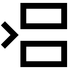 Insert Row Icon from Sharp Line Set