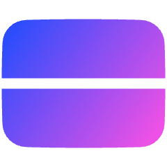 Rectangle Split Half Horizontal Icon from Plump Gradient Set