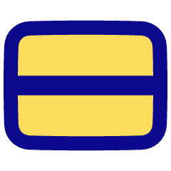 Rectangle Split Half Horizontal Icon from Plump Pop Set