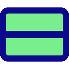 Rectangle Split Half Horizontal Icon from Core Pop Set