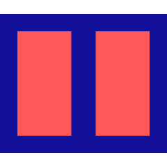 Rectangle Split Half Vertical Icon from Sharp Pop Set