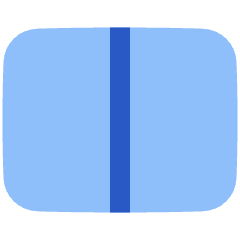 Rectangle Split Half Vertical Icon from Plump Flat Set