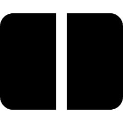 Rectangle Split Half Vertical Icon from Core Solid Set