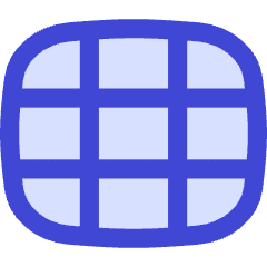 Rectangle Split Nine Icon from Flex Duo Set