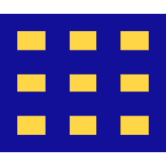 Rectangle Split Nine Icon from Sharp Pop Set