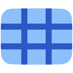 Rectangle Split Nine Icon from Plump Flat Set