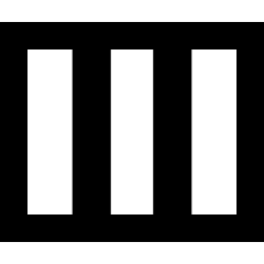 Rectangle Split Thirds Icon from Sharp Remix Set