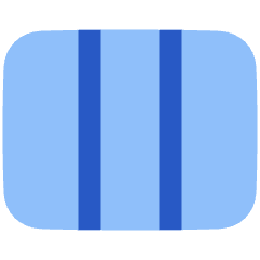 Rectangle Split Thirds Icon from Plump Flat Set