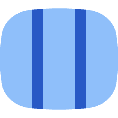 Rectangle Split Thirds Icon from Flex Flat Set