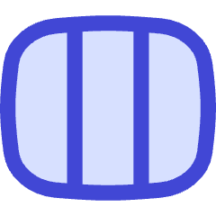 Rectangle Split Thirds Icon from Flex Duo Set