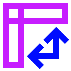 Table Chart Pivot Icon from Sharp Neon Set