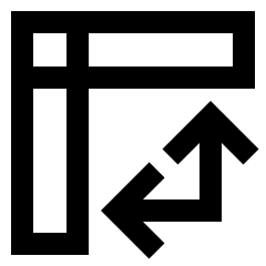 Table Chart Pivot Icon from Sharp Line Set