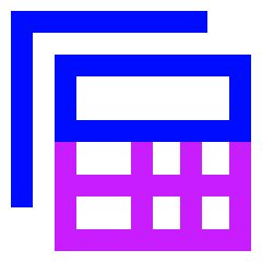 Table View Reports Icon from Sharp Neon Set