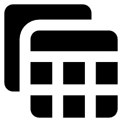 Table View Reports Icon from Core Solid Set