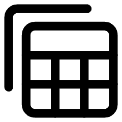 Table View Reports Icon from Core Line Set