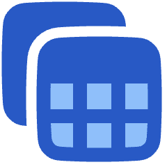 Table View Reports Icon from Plump Flat Set