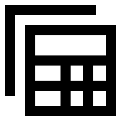 Table View Reports Icon from Sharp Line Set