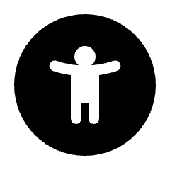 Accessibility Circle Fill Icon from Rounded Fill - Streamline Material Set