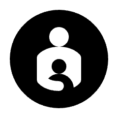 Account Child Fill Icon from Rounded Fill - Streamline Material Set