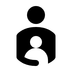 Account Child Invert Icon from Rounded Line - Material Pro Set