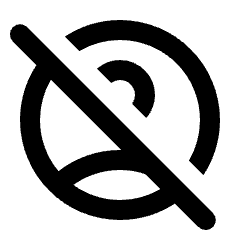 Account Circle Off Icon from Rounded Line - Streamline Material Set