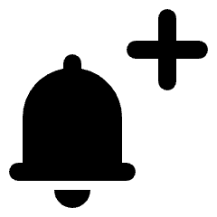 Add Alert Fill Icon from Rounded Fill - Streamline Material Set