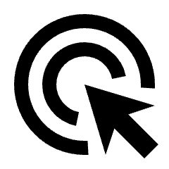 Ads Click Fill Icon from Sharp Fill - Streamline Material Set