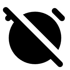 Alarm Off Fill Icon from Rounded Fill - Streamline Material Set