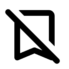 Bookmark Off Icon from Rounded Line - Streamline Material Set