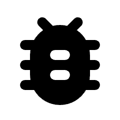 Bug Report Fill Icon from Rounded Fill - Material Pro Set