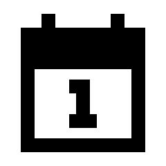 Calendar Day Fill Icon from Sharp Fill - Streamline Material Set