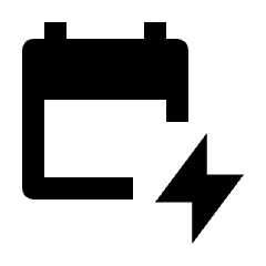 Calendar Deadline Fill Icon from Outlined Fill - Material Pro Set