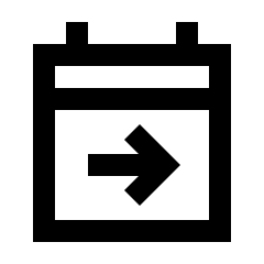 Calendar Jump To Date Icon from Sharp Line - Streamline Material Set