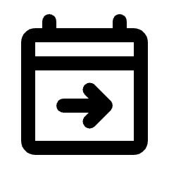 Calendar Jump To Date Icon from Rounded Line - Streamline Material Set