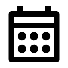 Calendar Month Icon from Outlined Line - Streamline Material Set