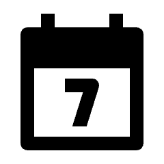 Calendar Week Fill Icon from Outlined Fill - Streamline Material Set