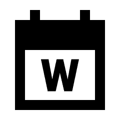 Calendar Week View Weekly Fill Icon from Sharp Fill - Material Pro Set