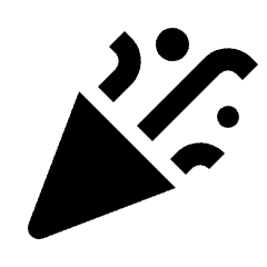Celebration Fill Icon from Outlined Fill - Streamline Material Set