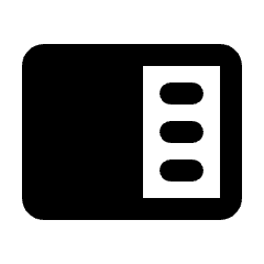 Chrome Reader Mode Fill Icon from Rounded Fill - Streamline Material Set